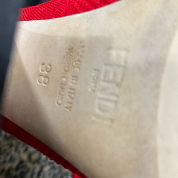 FENDI ELASTIC AND NEOPRENE HEELED SANDALS - Picture 4 of 16